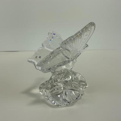 -236- LENOX | Germany Crystal Butterfly Figure | Signed & Stickered