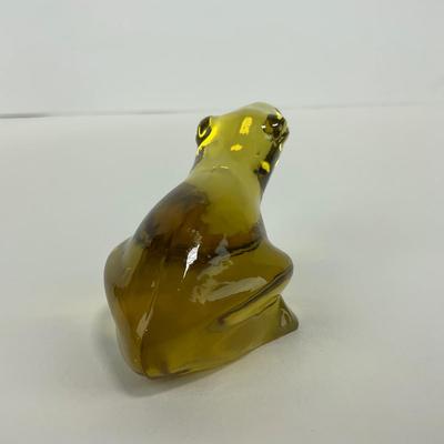-237- FOSTORIA | Yellow Frog Figure