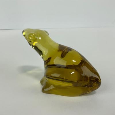 -237- FOSTORIA | Yellow Frog Figure