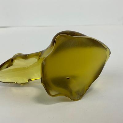 -237- FOSTORIA | Yellow Frog Figure