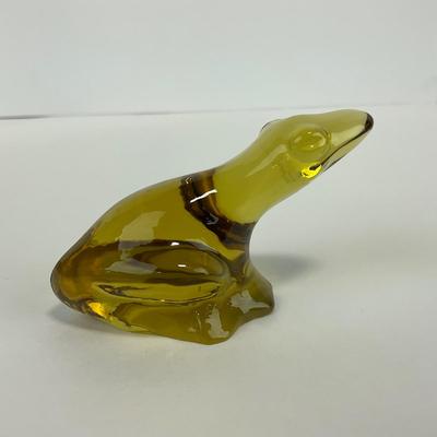 -237- FOSTORIA | Yellow Frog Figure