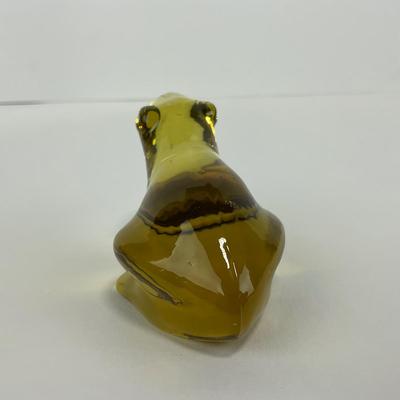 -237- FOSTORIA | Yellow Frog Figure