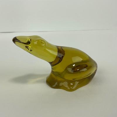 -237- FOSTORIA | Yellow Frog Figure
