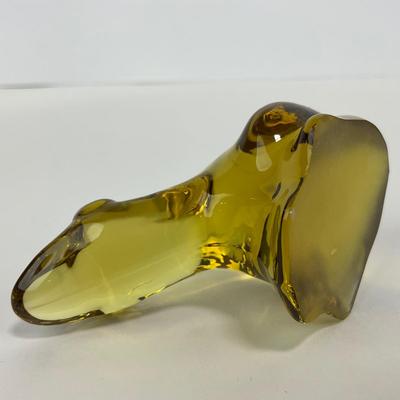 -237- FOSTORIA | Yellow Frog Figure