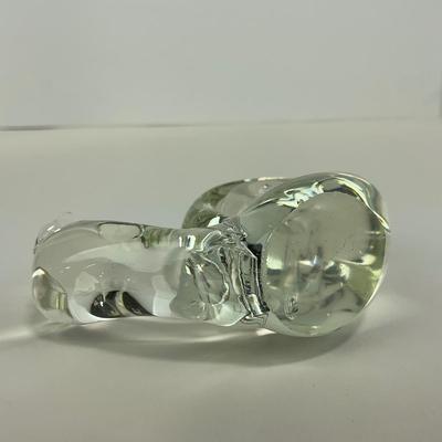 -238- ART GLASS | Clear glass Snail Figure