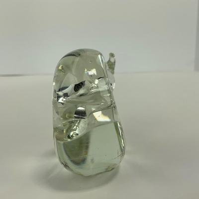 -238- ART GLASS | Clear glass Snail Figure