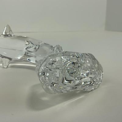 -239- WATERFORD | Clear Glass Dolphin Figure | Marked