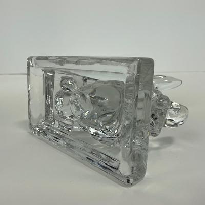-240- MOSSER | Clear Glass Scotty Dog Bookend