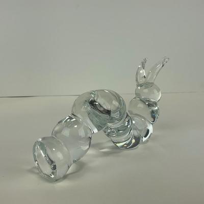 -243- COLLECTIBLE | Clear Glass Worm Figures