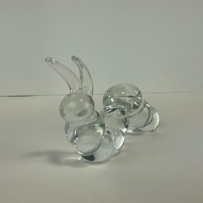 -243- COLLECTIBLE | Clear Glass Worm Figures