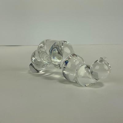 -243- COLLECTIBLE | Clear Glass Worm Figures