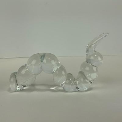 -243- COLLECTIBLE | Clear Glass Worm Figures