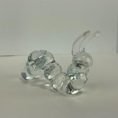 -243- COLLECTIBLE | Clear Glass Worm Figures