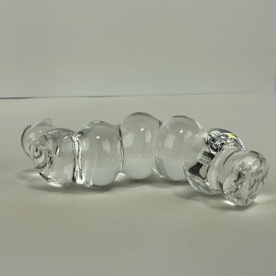 -243- COLLECTIBLE | Clear Glass Worm Figures