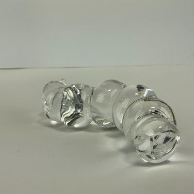 -243- COLLECTIBLE | Clear Glass Worm Figures