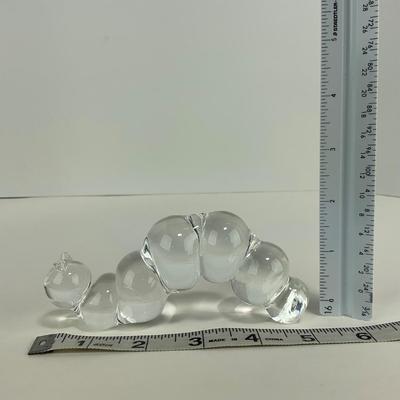 -243- COLLECTIBLE | Clear Glass Worm Figures