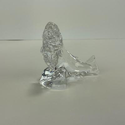 -246- ROYAL COPENHAGEN | Clear Glass Fish Figure | Signed & Stickered