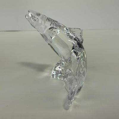 -246- ROYAL COPENHAGEN | Clear Glass Fish Figure | Signed & Stickered