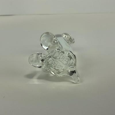 -247- ART GLASS | Clear Glass Penguin Figure