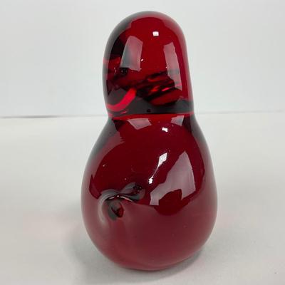 -248- VIKING Ruby Red Bird Figure