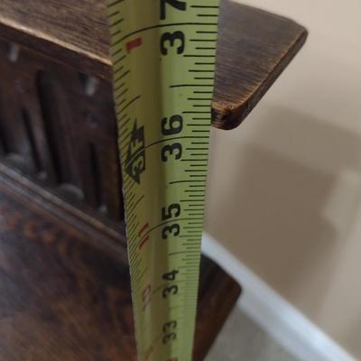 Antique Oak Barley Twist Hall Table or Console