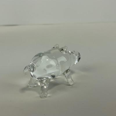 -249- ART GLASS | Miscellaneous Clear Glass Animal Figures