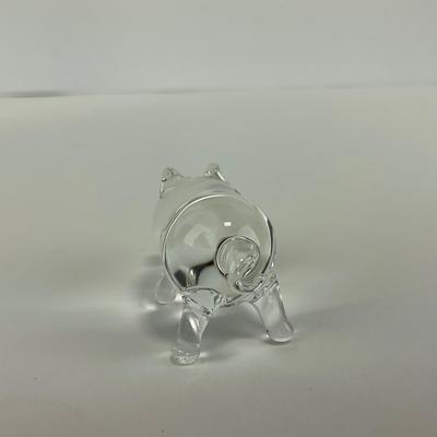 -249- ART GLASS | Miscellaneous Clear Glass Animal Figures