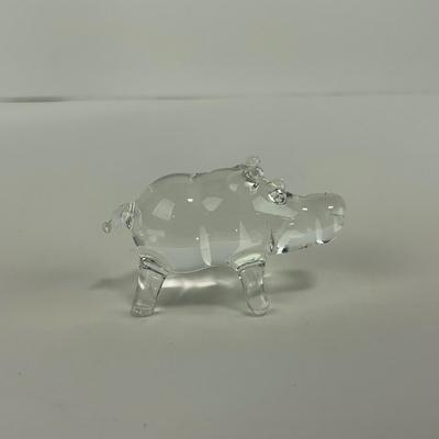 -249- ART GLASS | Miscellaneous Clear Glass Animal Figures