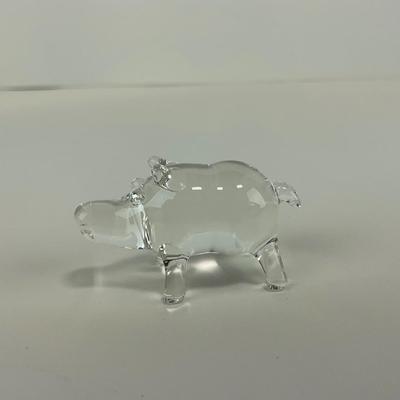 -249- ART GLASS | Miscellaneous Clear Glass Animal Figures