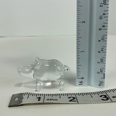 -249- ART GLASS | Miscellaneous Clear Glass Animal Figures