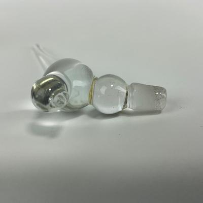 -250- COLLECTIBLE | Clear Glass Perfume Bottle Bird Figure