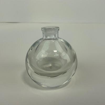 -250- COLLECTIBLE | Clear Glass Perfume Bottle Bird Figure