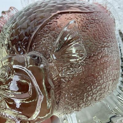 -251- COLLECTIBLE | Clear Glass Deep Sea Fish Bookend
