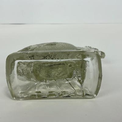 -251- COLLECTIBLE | Clear Glass Deep Sea Fish Bookend