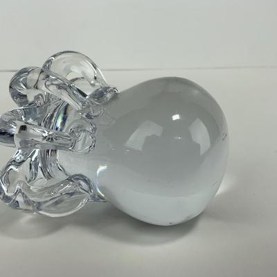 -261- COLLECTIBLE | Clear Glass Octopus Paperweight Figure