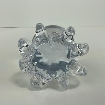 -261- COLLECTIBLE | Clear Glass Octopus Paperweight Figure