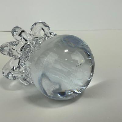 -261- COLLECTIBLE | Clear Glass Octopus Paperweight Figure
