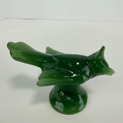 -262- IMPERIAL Jade By Lenox Cardinal Figure | Marked