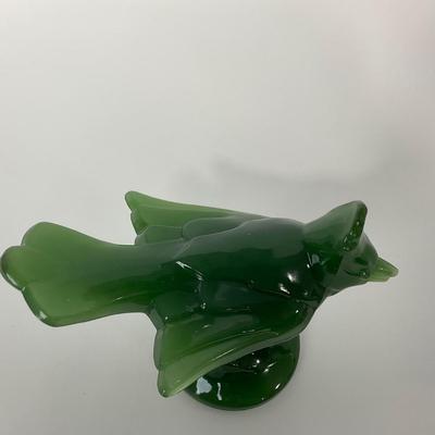 -262- IMPERIAL Jade By Lenox Cardinal Figure | Marked