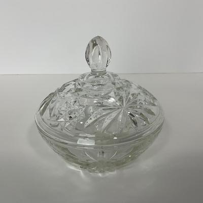 -263- GLASSWARE | Clear Glass Covered Dishes