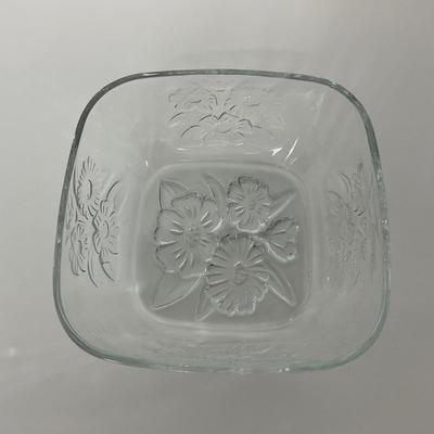 -263- GLASSWARE | Clear Glass Covered Dishes