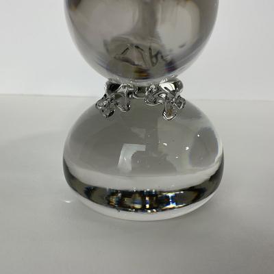 -264- TIFFIN | Clear Glass Pheasant Figure
