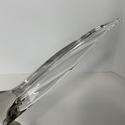 -266- TIFFIN | Clear Glass Pheasant Figure