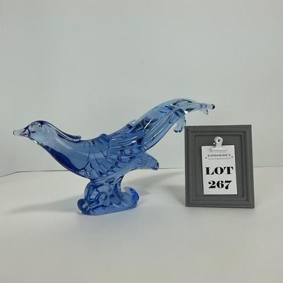 -267- PADEN CITY | Mid Century Blue Chinese Pheasant Figure
