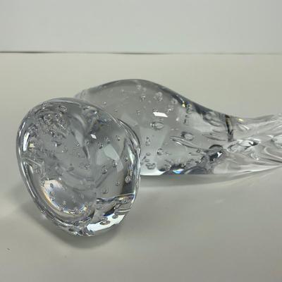 -68- COLLECTIBLE | Clear Glass Pheasant Figure
