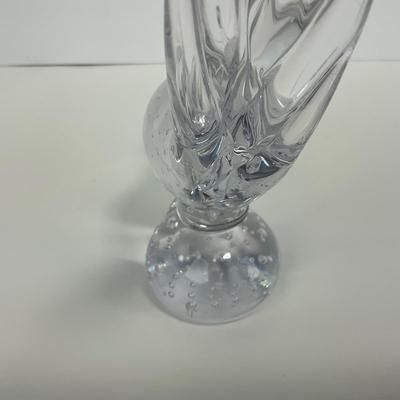 -68- COLLECTIBLE | Clear Glass Pheasant Figure