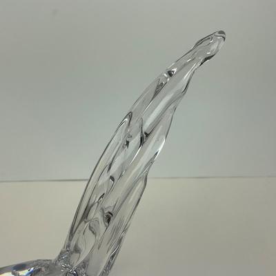 -68- COLLECTIBLE | Clear Glass Pheasant Figure