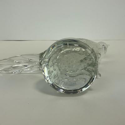 -269- COLLECTIBLE | Clear Glass Pheasant Figure