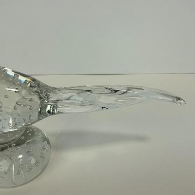 -269- COLLECTIBLE | Clear Glass Pheasant Figure