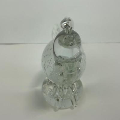 -269- COLLECTIBLE | Clear Glass Pheasant Figure